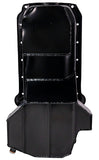 Moroso 86-Up Chevrolet SBC (w/Passenger Side Dipstick) Wet Sump 5.5qt 7.5in Steel Oil Pan - Black - 20185