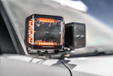Go Rhino 22-23 Toyota Sequoia / 23-24 Toyota Tundra XE Hood Hinge Cube Light Mount - 732365T