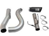 aFe MACHForce XP Exhaust Large Bore 5in DPF-Back Alu. 13-15 Dodge Trucks L6-6.7L (td) *Black Tip - 49-02051-1B