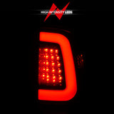 ANZO 2008-2016 Ford F-250 LED Taillights Chrome Housing Red/Clear Lens (Pair) - 311358