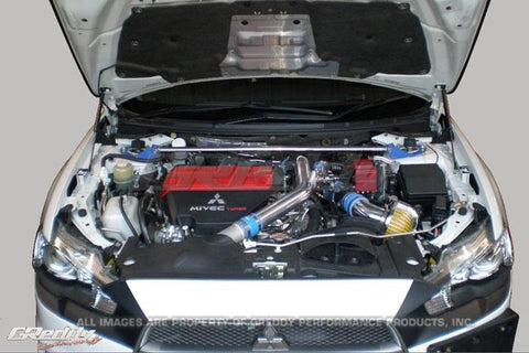 GReddy 08-11 Mitsubishi Evo X CZ4A Engine Hood Lifter Kit (Designed for OEM weight hoods.) - 18530101