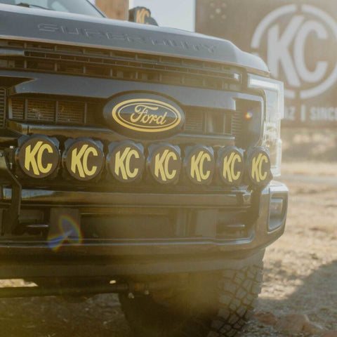 KC HiLiTES 2017+ Ford Super Duty Gravity LED Pro6 7-Light Bar Kit - Front Bumper - 91346