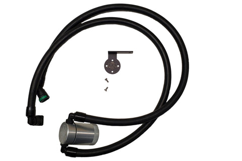 J&amp;L 2021-2024 Ford F-150 3.5L Passenger Side Oil Separator 3.0 - Clear Anodized - 3028P-C