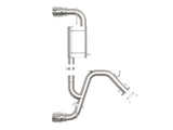 aFe Hyundai Veloster N 21-22 L4-2.0L (t) Takeda Axle-Back Exhaust System- Polished Tips - 49-37029-P