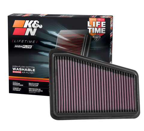 K&N 2018 Kia Stinger GT V6-3.3L Right Side Drop In Air Filter - 33-5068