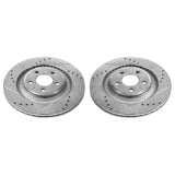 Power Stop 10-11 Audi S4 Rear Evolution Drilled & Slotted Rotors - Pair - EBR1015XPR