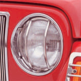 Rugged Ridge 97-06 Jeep Wrangler TJ Stainless Steel Headlight Euro Guard Kit - 11142.01
