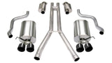 Corsa 2004-2008 Cadillac XLR 4.6L 25in Cat-Back Dual Rear w Twin 35in Black Pro-Series Tips - 14156BLK