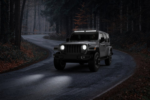 Hella Universal Black Magic 50in Tough Double Row Curved Light Bar - Spot & Flood Light - 358197631