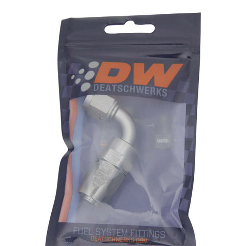 DeatschWerks 6AN Female Swivel 90-Degree Hose End CPE - 6-02-0803