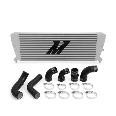 Mishimoto Ford Ranger 3.2L Diesel Intercooler Kit 2011+ Silver w/ Wrinkle Black Pipes - MMINT-RGR-11KSLBK