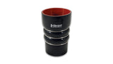 Vibrant Silicone Coupling 4 Ply Aramid CAC Hose 3in x 2.5in Inlet/Outlet - Black - 11861