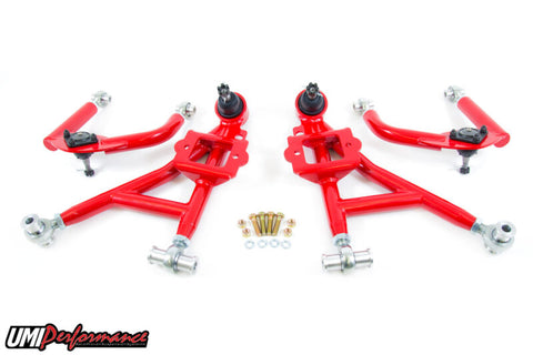 UMI Performance 93-02 GM F-Body Front A-Arm Kit Adjustable Drag - 230010-R