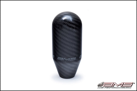AMS Performance 01-07 Mitsubishi EVO VII/VIII/IX/X 5 Speed Carbon Fiber Shift Knob w/Logo - AMS.01.06.0106-1