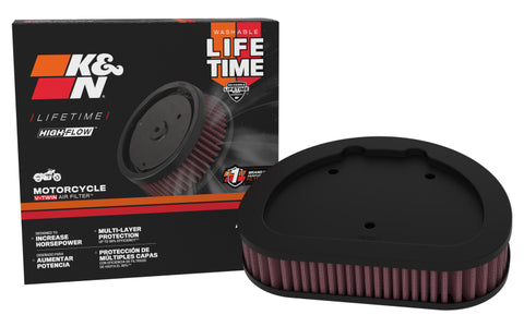 K&N Replacement Air Filter 1.625in H x 7.5in L for Harley-Davidson - HD-1508
