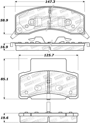 StopTech Street Brake Pads - 308.04590