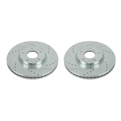 Power Stop 07-12 Hyundai Veracruz Front Evolution Drilled & Slotted Rotors - Pair - JBR1524XPR