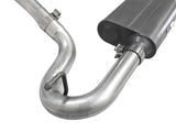 aFe Scorpion 2-1/2in Alum Steel Cat-Back Exhaust w/Pol Tip 07-18 Jeep Wrangler (JK) V6-3.6L/3.8L - 49-08045-P