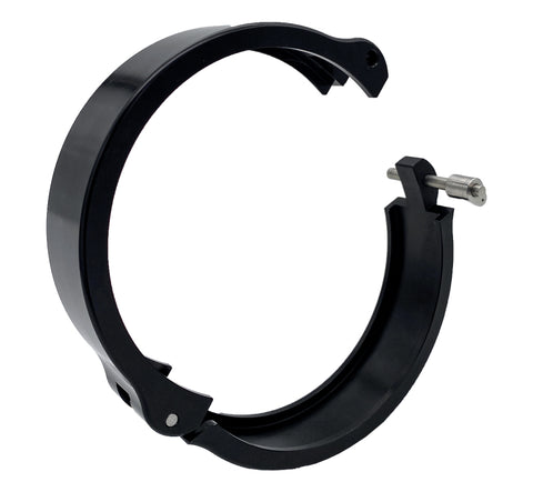 Granatelli 3.5in Dual Seal Clamshell Clamp - Aluminum Black - 318535CS