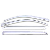 AVS 15-18 Cadillac Escalade ESV Ventvisor Outside Mount Front & Rear Window Deflectors 4pc - Chrome - 684966