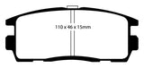 EBC 10+ Chevrolet Equinox 2.4 Greenstuff Rear Brake Pads - DP61797