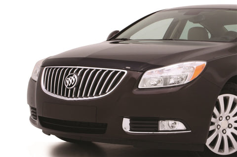AVS 11-13 Buick Regal (Grille Fascia Mount) Aeroskin Low Profile Acrylic Hood Shield - Smoke - 322055