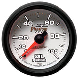 Autometer Phantom II 52.4mm Mechanical 0-100psi Oil Pressure Gauge - 7521