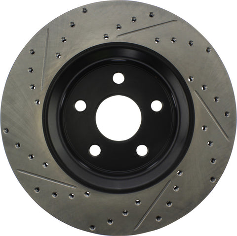 StopTech 11-12 Dodge Durango Sport Drilled & Slotted Front Passenger-Side Brake Rotor - 127.58008R