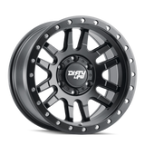 Dirty Life 9309 Canyon Pro 17x9/5x127 BP/-38mm Offset/71.5mm Hub Matte Black Wheel - Beadlock - 9309-7973MB38