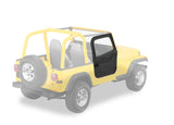 Bestop 80-86 Jeep Cj7 / 87-95 Wrangler YJ Full Fabric Doors (Black Denim) - 51783-15