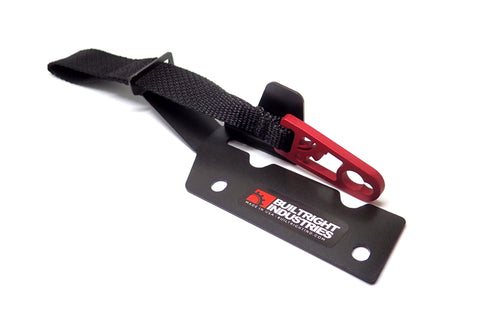 BuiltRight Industries 09-20 Ford F-150/Raptor (09-14 SuperCrew Only) Rear Seat Release - Black Strap - 100100