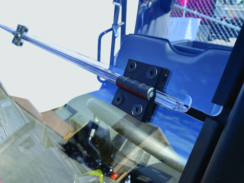 QuadBoss 17-21 Polaris Ranger 500 Windbreak Folding Windshield - 375783