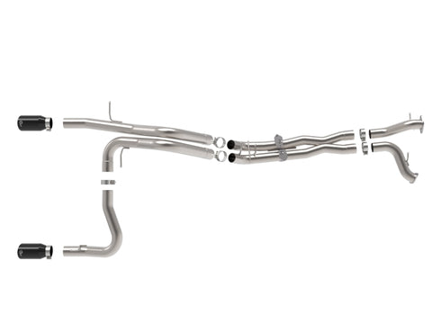 aFe 22-26 Ford Bronco V6 3.0L (tt) Vulcan Series 3in 304SS Cat-Back Exhaust System w/ Black Tips - 49-33154-B