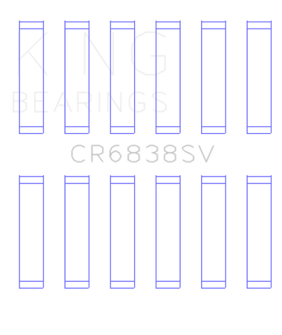 King Land Rover 2.7L TDV6 Sputter Replacement Connecting Rod Bearing - CR6838SV