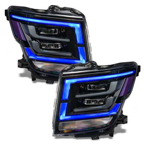 Oracle 21-22 Nissan Titan RGB+W Headlight DRL Upgrade - ColorSHIFT w/ Simple Controller - 1463-504
