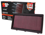 K&N 97-10 Dodge Dakota / 98-03 Durango / 06-09 Mitsubishi Raider Drop In Air Filter - 33-2175