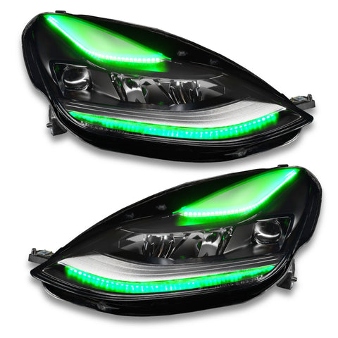 Oracle 2021+ Tesla Model 3 Dynamic ColorSHIFT Headlight DRL Upgrade Kit - 1473-332