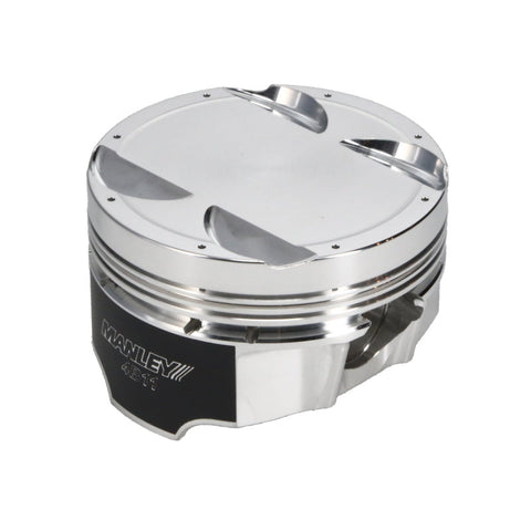 Manley Mitsubishi 4B11 86mm Bore 9.0:1 CR -5cc Dish Turbo Tuff Piston Set w/ Rings - 624300CE-4