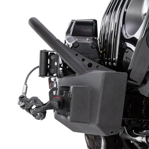 Go Rhino 07-20 Jeep Wrangler JL/JLU/JK/JKU/Gladiator JT Rockline Front Stubby Bumper w/ Overrider - 331101T