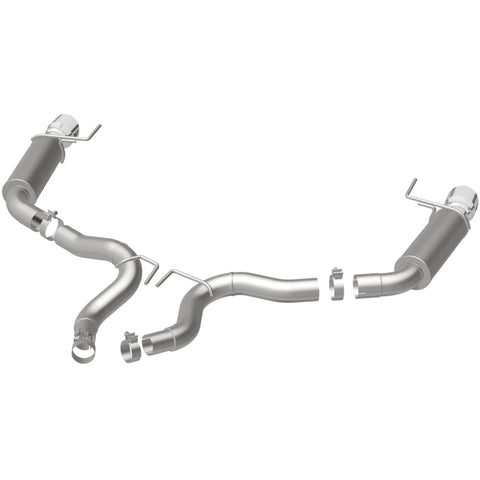 MagnaFlow Axle Back, SS, 3in, Competition, Dual Split Polished 4.5in Tip 2015 Ford Mustang GT V8 5.0 - 19103