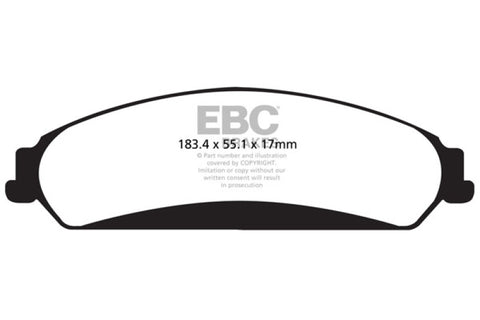 EBC 11+ Chrysler 300 Limited 3.6 4WD Greenstuff Front Brake Pads - DP22139
