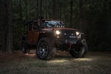 Rugged Ridge 07-18 Jeep Wrangler JK White 4-Piece LED Rock Light Kit - 11232.39