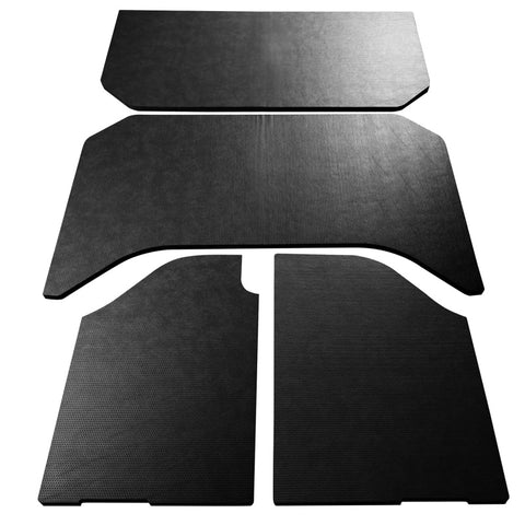 DEI 07-10 Jeep Wrangler JK 4-Door Boom Mat Headliner - 4 Piece - Black Leather Look - 50155