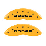 MGP 4 Caliper Covers Engraved F & R Broken D/Dodge Yellow Finish Black Char 2006 Dodge Durango - 12134SDODYL