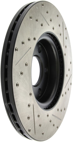 StopTech 07-09 Mazda 3 Right Front Slotted & Drilled Rotors - 127.45078R