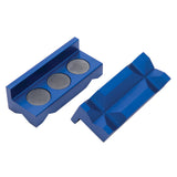 Russell Performance Blue Anodized Billet Aluminum Vice Jaws - 654420