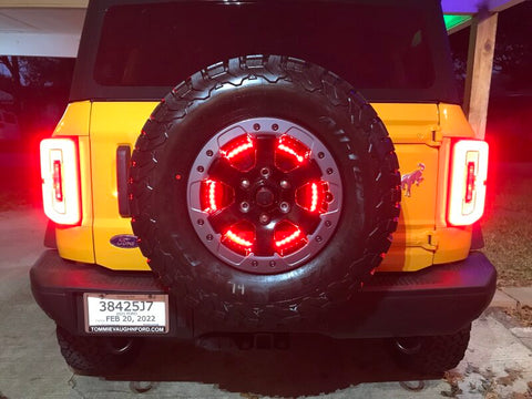 Oracle LED Illuminated Wheel Ring 3rd Brake Light - Red - 4211-003