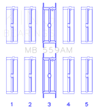 King Ford 330/352/360/390/410/428 Engine (Size 040) Main Bearing Set - MB559AM040