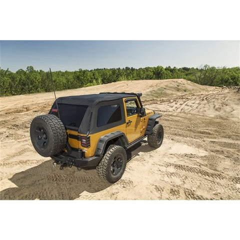 Rugged Ridge Bowless Top 2-Door Black Diamond 07-18 Jeep Wrangler - 13750.39