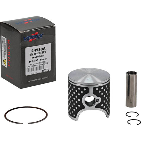 Vertex Piston 04-11 KTM 105 SX 105cc Cast Race Evolution Stroker Piston Kit 112cc 15mm - 24530A